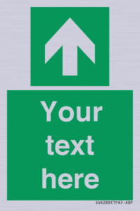 Safe condition Custom arrow up sign